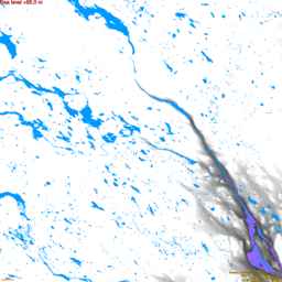 Jokkmokk, without labels, SLR +65.0 m