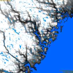 Kramfors, without labels, SLR +0.0 m