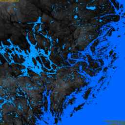 Solna, without labels, SLR +0.0 m