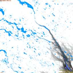 Jokkmokk, with labels, SLR +40.0 m