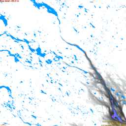 Jokkmokk, with labels, SLR +50.0 m