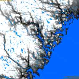 Kramfors, with labels, SLR +1.0 m