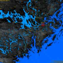 Södertälje, with labels, SLR +0.0 m