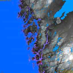 Stenungsund, with labels, SLR +15.0 m