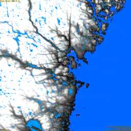 Sundsvall, with labels, SLR +2.5 m