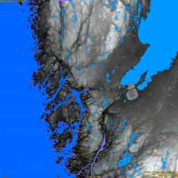 Uddevalla, with labels, SLR +4.8 m